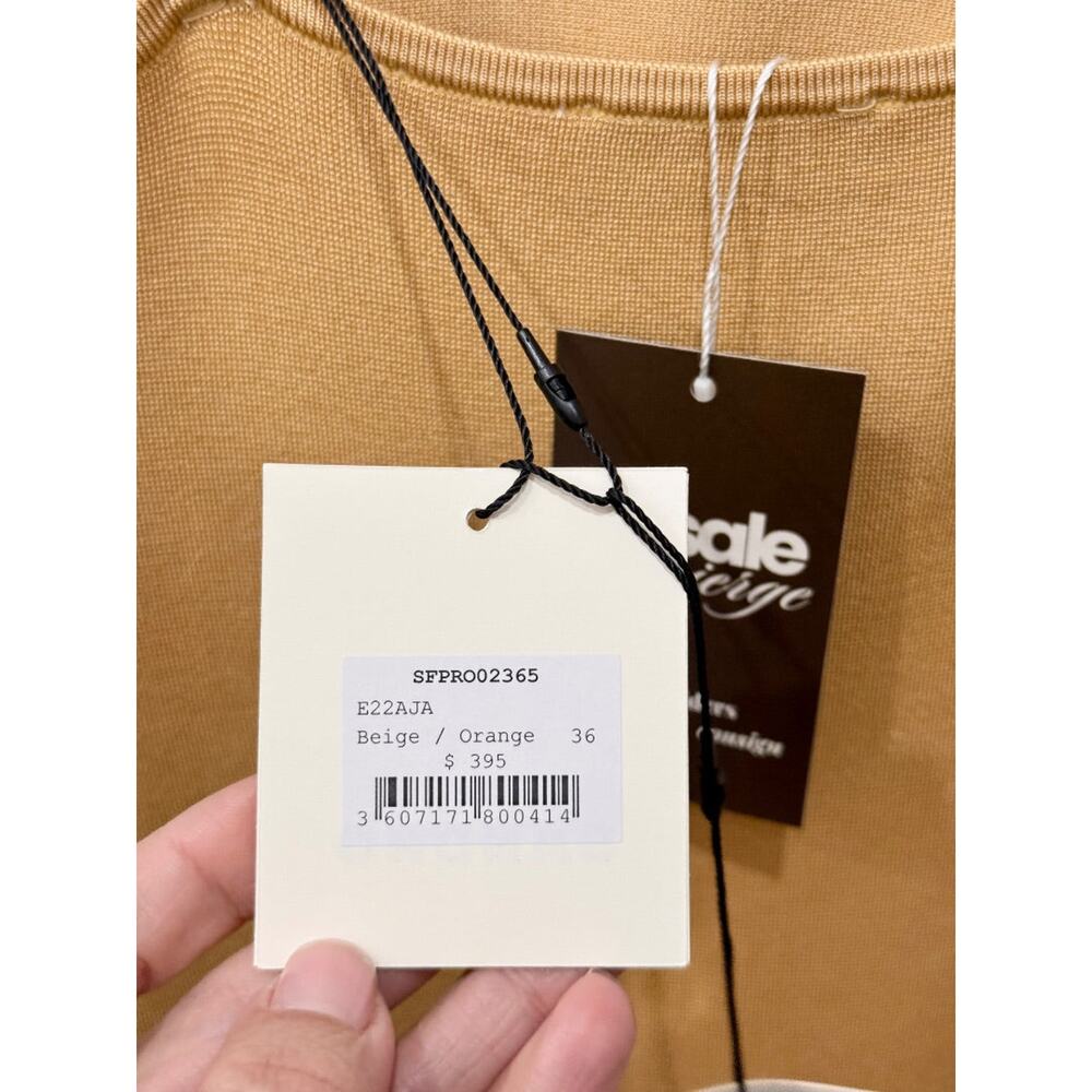 NWT Sandro Ombre Tie Dye Cut-Out Midi Sundress Bruns Women's Size 36 FR / 4 US - Picture 4 of 6